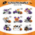 36Pcs Mouse Halloween Decorations Hanging Swirl, Mouse Theme Halloween Party Supplies Halloween Foil Swirl Ceiling Hanging Decor for Halloween Bir...
