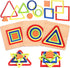 MCPINKY 3 Sets Toddler Puzzles, Wooden Shape Sorting Puzzles Montessori Puzzles Preschool Wooden Sensory Toys Age 1-3...