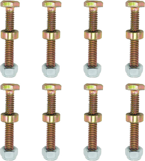 (Pack of 8) 1501216MA 1501216 Shear Pins & Nuts Kits for AYP Craftsman Murray 9524MA 301172 301172MA 722130 Snow Throwers...