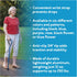 Carex Health Brands Ergo Offset Cane with Soft Cushioned Handle - Adjustable Walking Cane, Blue, 29-38 Inch (Pack of 1)...