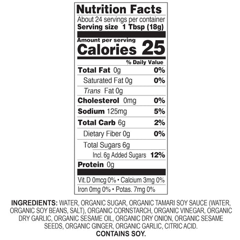 Organic Asian Fusion Low Sodium Teriyaki Sauce- USDA Organic, Non GMO Project Verified, Gluten Free, Kosher Parve, Made in USA, 15 Oz....
