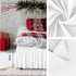 Biscaynebay Wrap Around Bed Skirts for King & Cal King Beds Extra Short Drop of 9", White Elastic Dust Ruffles Easy Fit Wrinkle & Fade Resistant S...