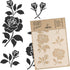 NAKLEO DIY Reusable Plastic Stencil - 15x21cm / 5.8” x 8.3” - Rose Flower Bloom - Art Craft Wall Painting Pattern Template Scrapbooking Decoupage ...