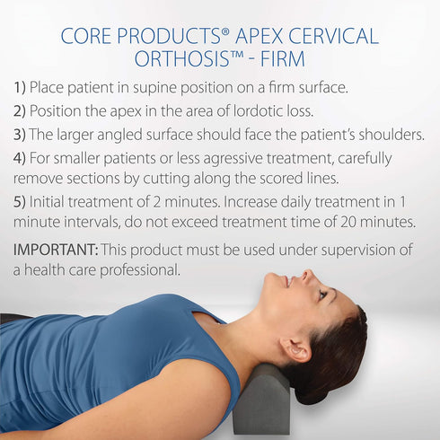 Core Products Apex Orthosis Cervical Traction Device, Neck & Shoulder Relaxer, Stretcher, Promotes Spinal Health, Alignment - Firm...
