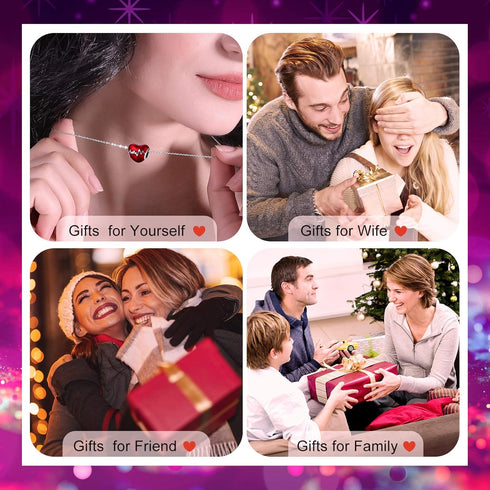 NINGAN Forever Love 925 Sterling Silver Bead Charms, Mother's Day Jewelry Gifts for Women Wife Daughter Girlfriend Wedding Anniversary (Heart Beat...