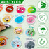 40 Pcs Face Emotional Feelings Funny Refrigerator Magnets Cute Emotion Fridge Magnets Round Decorative Mood Magnets for Whiteboard Kitchen Office ...