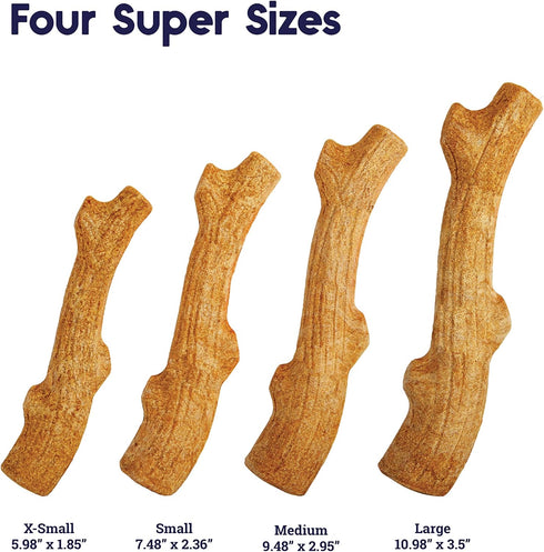 Petstages Super Dogwood Dog Chew Toy, Medium - Safe & Long Lasting Chewable Sticks Made of Natural Wood and Durable Synthetic – USA Made...