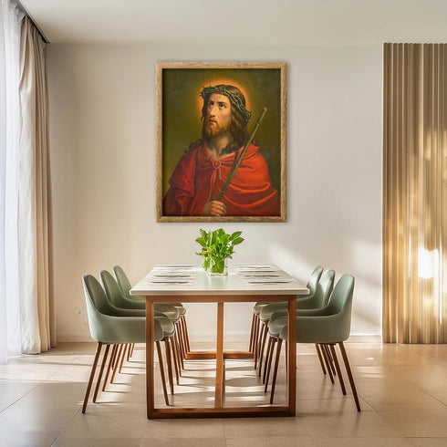 Posterizer 1 pcs-Jesus with crown of thorns painting poster-Religious Posters-Gifts for Christians -Decor for Church, Sunday School Classroom- unf...