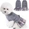 YUDODO Dog Sweater Dress for Small Dogs Winter Warm Dog Turtleneck Sweater Soft Puppy Knitwear Clothes Cute Doggie Dresses for Teacup Dog Yorkie C...
