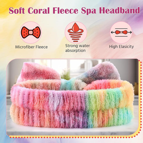 WSYUB Makeup Headband, Spa Headband, Headbands for Washing Face, Stuffers for Teens Women, Bow Headbands for Girls Gifts, Skincare Headband...