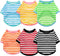 Geyoga 6 Pieces Dog Striped T-Shirt Dog Shirt Breathable Pet Apparel Colorful Puppy Sweatshirt Dog Clothes for Small to Medium Dogs Puppy (XL)...