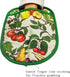 Pot Holders Set of 2 with Transparent Clear Silicone Shell and Nice Fruit Flower Cotton Lining, Heat Resistant to 500 F Kitchen Oven Gloves Pot Ho...