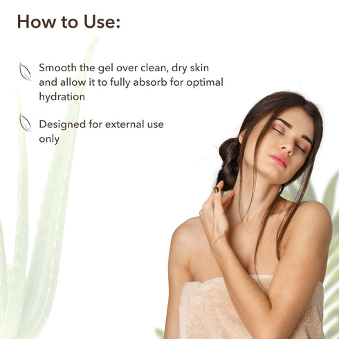 Organic Aloe Vera Body Moisturizer Gel, ECOLATIER - 97.3% Natural, Vegan aloe vera gel for face - Intensive Hydration & Skin Toning - 6.7 Fl Oz...