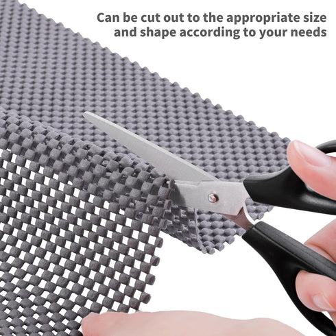 Ruisita Non-slip Mat Area Rug Pad Anti Slip Gripper Roll Rubber Matting Waterproof Floor Mat PVC Shelf Drawer Liner for Home, Office, Cars, Carava...