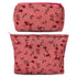 2 Pieces Red Rose Makeup Bag Large Cosmetic Bag Capacity Canvas Travel Toiletry Bag Organizer Cute Makeup Brushes Aesthetic Accessories Storage Ba...
