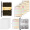100 Envelopes Money Saving Challenge with 3 Reusable Laminated $5,050, 500, 10,000 Tracker Sheet, Money Saving Binder for Budgeting, A5 Budget Pla...