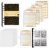 100 Envelopes Money Saving Challenge with 3 Reusable Laminated $5,050, 500, 10,000 Tracker Sheet, Money Saving Binder for Budgeting, A5 Budget Pla...