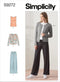 Simplicity Misses' Sleeveless Top, Button Front Cardigan, and Pull-On Pants Packet, Code 9272 Sewing Pattern, Sizes XS-XL, White...