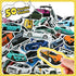 Race Car Party Favors Set - 110 pcs Race Car Birthday Party Supplies, Keychains, Slap Bracelet, Race Car Stickers, Race Car Straws, Stamps for Kid...
