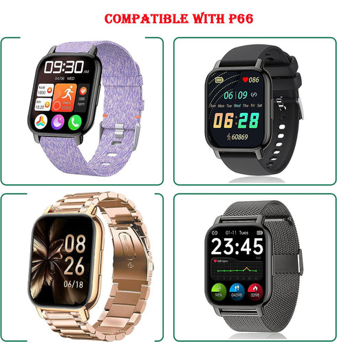 USB Magnetic Cable Compatible withPopglory P66 Smart Watch 2PCS-Black...