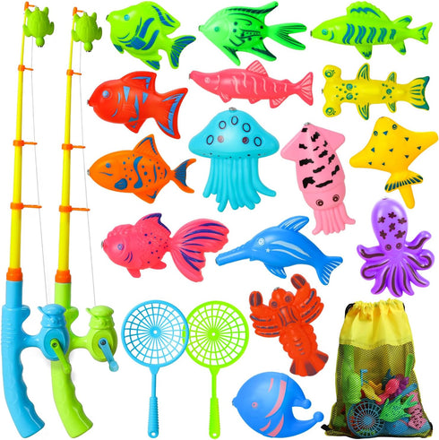 TOY Life Magnetic Fishing Game for Kids 3-5 with 2 Toddler Fishing Poles 3 Years Old Magnetic Fishing Toys for Toddlers Magnetic Baby Fishing Pole...