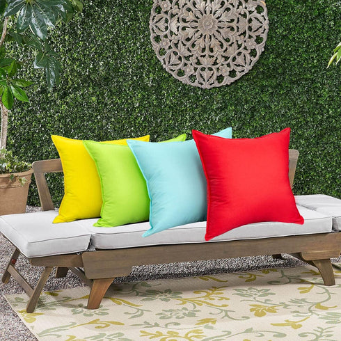 Pack of 2 Outdoor Waterproof Throw Pillow Covers Durable Vibrant Decorative Outdoor Pillows Cushion Case Pillow Shell for Patio Couch, Tent, Sunbr...