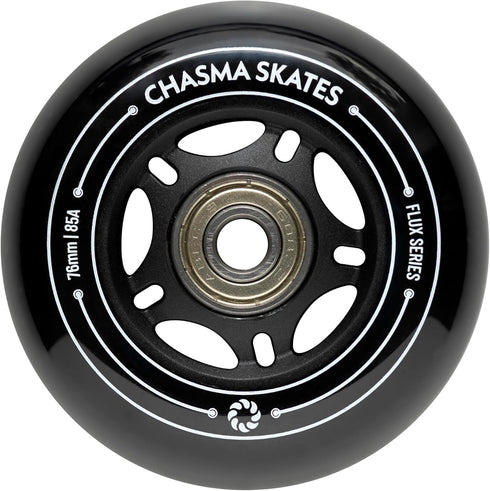Flux 2 76mm RipStik Wheels 85A for Ripsurf Caster Board, RipStik Wave Board, or Crazy Cart Wheels Replacement, 2 Pack with Bearings...