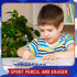 32 Pieces Sport Pencils for Kids Soccer Baseball Football Basketball Pencils with Ball Eraser Wooden Pencils for School Stationery Party Reward St...