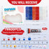 14400PCS Blue Red Flatback Pearls Rhinestones,B7000 Jewelry Glue with Flat Back Pearl and Resin Rhinestones for Crafts,Tumblers,Shoes,Nails,Face A...