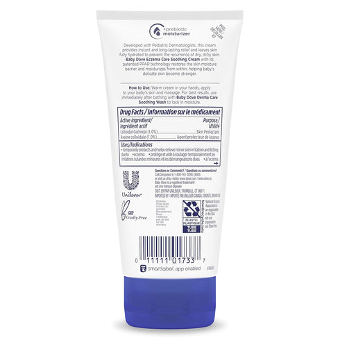 Baby Dove Soothing-Cream To Soothe Delicate Baby Skin Eczema Care No Artificial Perfume or Color, Paraben Free, Phthalate Free 5.1 oz...