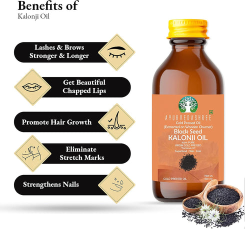 Cold Pressed Black Seed Oil, Omega 3 6 9 | Super antioxidant & Immune Support, Joints, Digestion, Hair & Skin, 3.38 fl oz., Extracted on Wooden Ch...