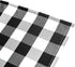 Nobildonna 18"x13" Plaid Checkered Placemats,Black & White Checker, Quality Thin and Durable Placemats for Dining Table Set of 4 (Black & White)...
