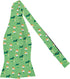 Jacob Alexander Men's Happy Saint Patrick's Day Leprechaun Hat Ireland Flag Diagonal Freestyle Self-Tie Bow Tie - Green...