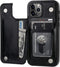 ONETOP Compatible with iPhone 12 Compatible with iPhone 12 Pro Wallet Case with Card Holder, PU Leather Kickstand Card Slots Case, Double Magnetic...