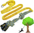 Dog Bungee Tug Toy, Dog Toy Hanging from Tree, Durable Interactive Dog Rope Toy with Chew Lure Toys, Outdoor Tether Tug of War for Small Medium La...