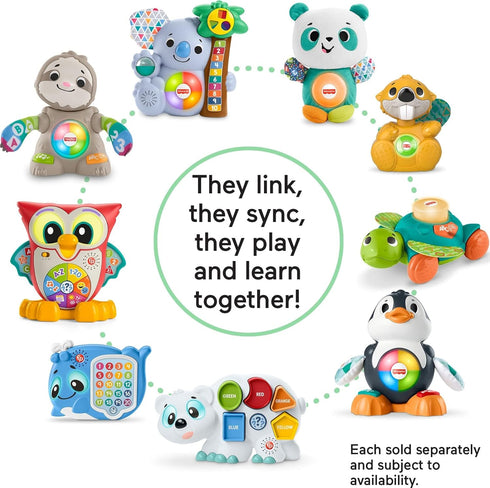 Fisher-Price Toddler Educational Toy Linkimals 1-20 Count & Quiz Whale Activity with Interactive Lights & Music for Ages 18+ Months...