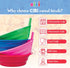 Cibi Cereal Bowls with Straws for Kids BPA-Free Plastic | Toddler Sip-A-Bowls with Built-In Straw for Cereal and Soup | Set of 4 Colorful Breakfas...