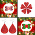 Sparkly Red Chunky Glitter Fabric Roll 12 x 52 inch Shiny Solid Color Christmas Faux Leather for Cricut Bows Earrings Key Chains (17032#5)...