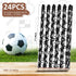 24 Pieces Soccer Pencils Kids Sports Pencils with Eraser Soccer Star Print Wooden Pencils for Children School Office Supplies Soccer Football Team...