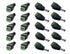 10 Male and 10 Female 12v DC Power Jack Adapter Connector for Led Strip CCTV Camera...