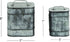 Deco 79 Metal Decorative Canisters Decorative Containers, Set of 2 Decorative Keepsake Boxes 8", 7"H, Silver...
