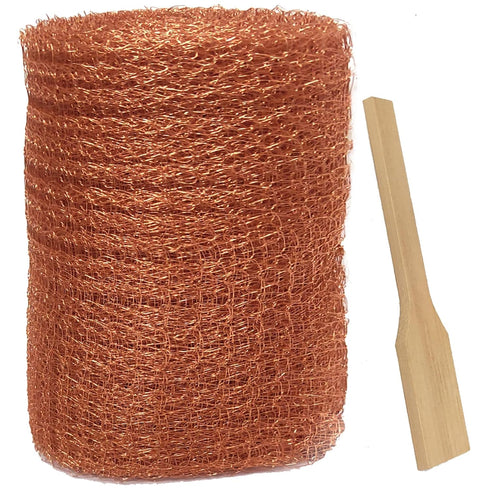 Copper Mesh Rodent Control Rustproof Copper Mesh Roll for Rodent, Bat & Snail - Perfect for Hole Blocking, Gardening & Sealing Water Opening 5"X32...