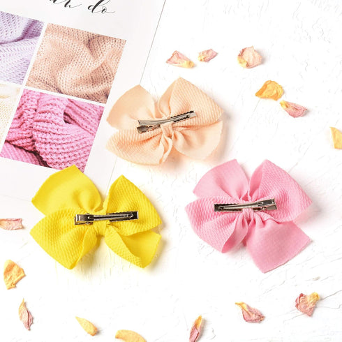 Prohouse 30 PCS Baby Girls Hair Bows Clips Barrettes Waffle Hair Accessories with Alligator Clip for Babies Girl Infant Toddlers Kids Teens...