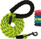 Rope Dog Leash 5 ft, Heavy Duty, Reflective, Tangle-Free rope with Comfortable Padded Handle, Ideal for small medium large Breed Dogs, Perfect for...