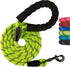 Rope Dog Leash 5 ft, Heavy Duty, Reflective, Tangle-Free rope with Comfortable Padded Handle, Ideal for small medium large Breed Dogs, Perfect for...