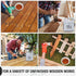 Tung Oil for Wood Finishing with Brush, 100% Natural Pure Tung Oil with Good Penetration, Waterproof Tung Oil for Bare Wood Such as Wood Furniture...