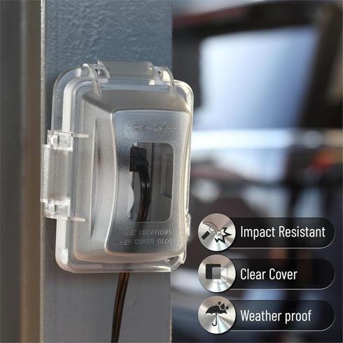 Bates- Weatherproof Electrical Outlet Cover, 1-Gang, Outdoor Outlet Cover Weatherproof, Outdoor Plug Cover, Outdoor Electrical Outlet Cover, Weath...