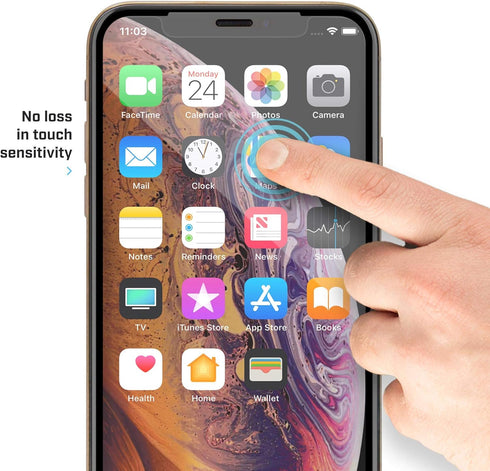 BodyGuardz - Pure 2 Edge Glass Screen Protector for Apple iPhone Xs Max, Ultra-Thin Edge-to-Edge Tempered Glass Screen Protection for Apple iPhone...