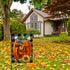 Happy Fall Y'all Farmhouse Pumpkin Decorative Burlap Garden Flag, Buffalo Plaid Check Home Yard Small Outdoor Decor, Rustic Autumn Harvest Sunflow...