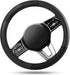 Skechers Steering Wheel Cover,Air Cool Leather Car Steering Wheel Covers,14.5-15inch Anti-Slip Safety Comfortable Desgin Universal Fits for 95% Tr...